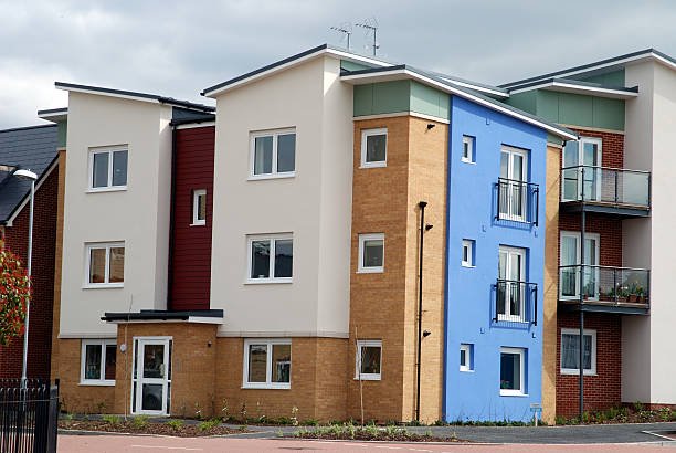 New build show homes on a purpose built estate near London