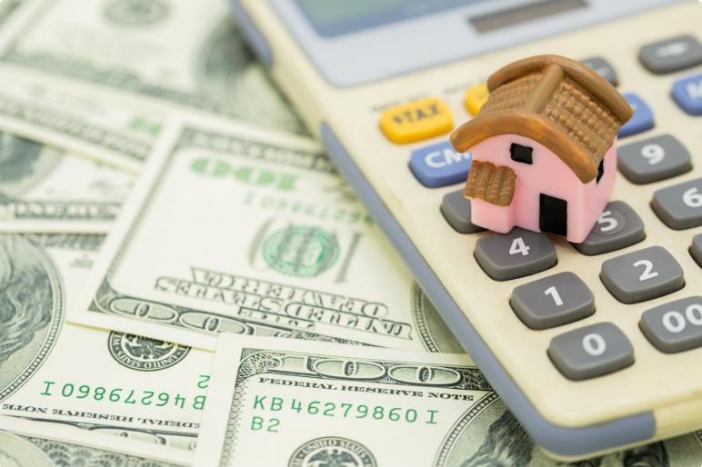 House on the calculator 