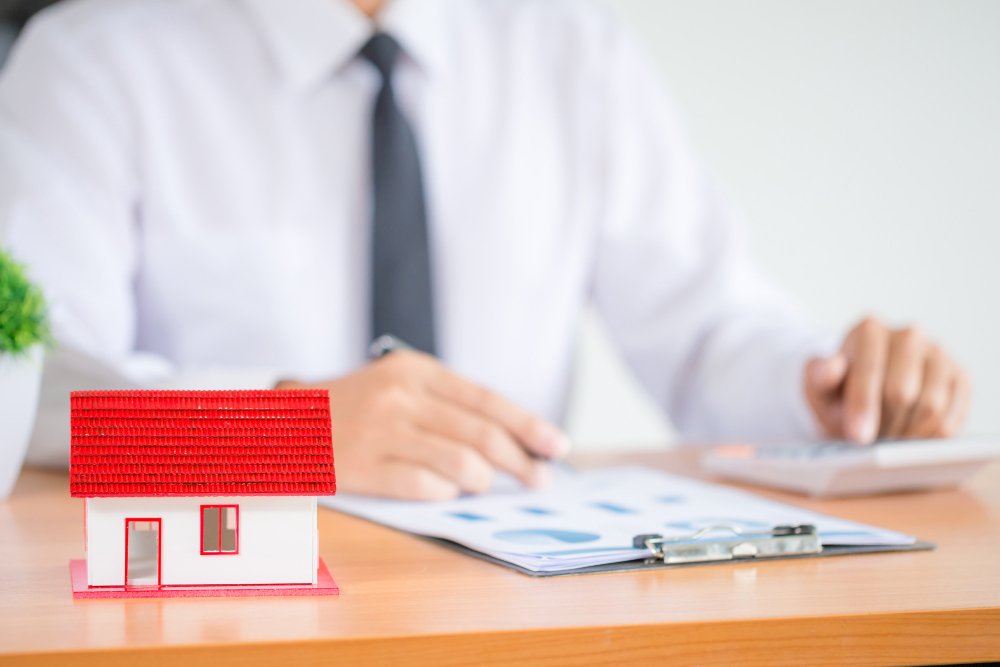 Businessman or lawyer accountant working financial investment on office, 