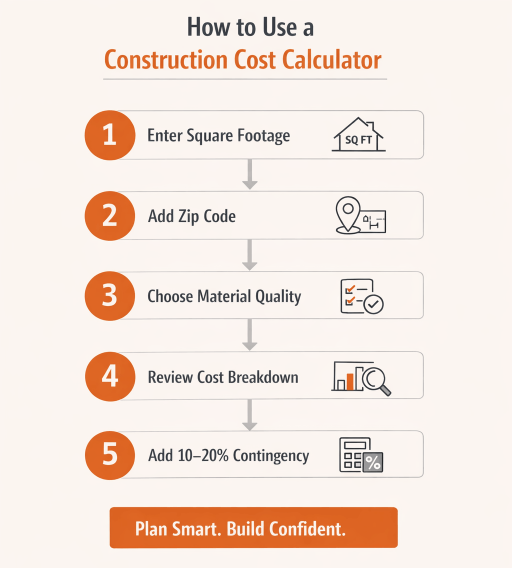 Step-by-Step: How to Use a House Construction Cost Calculator
